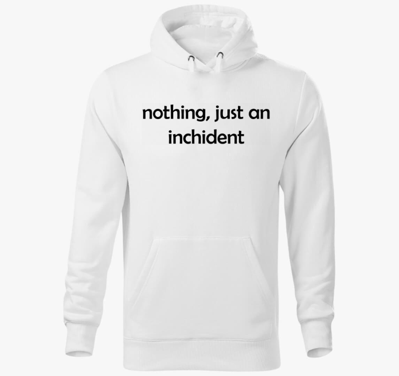 Inchident kapucnis pulóver