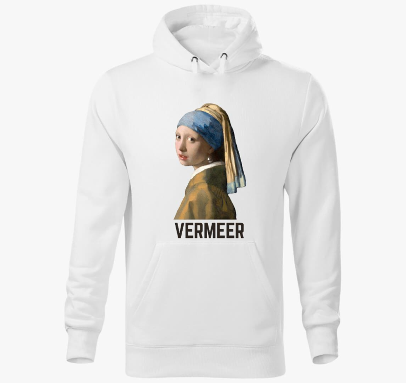 Lány gyöngy fülbevalóval Vermeer kapucnis pulóver