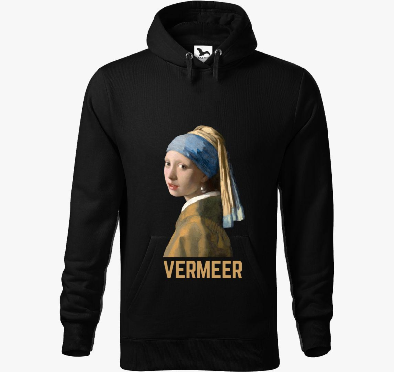 Vermeer festmény kapucnis pulóver