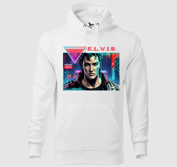 Elvis a Cyberpunkban kapucnis pulóver