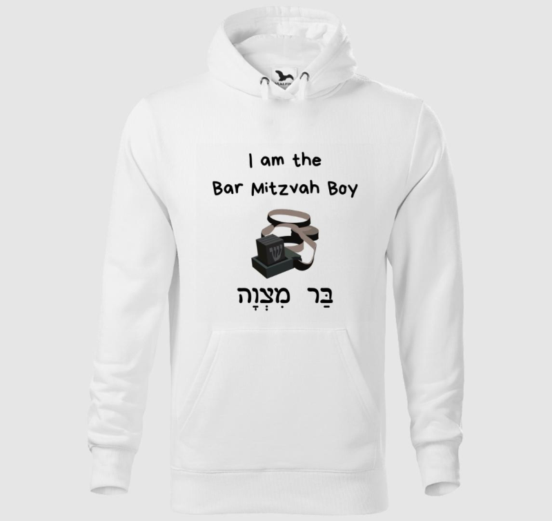 Bar Mitzvah boy tfilines kapucnis pulóver