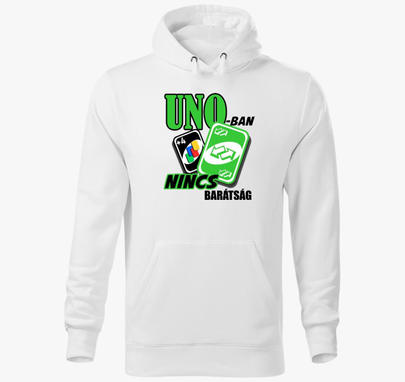 UNO játékos kapucnis pulóver