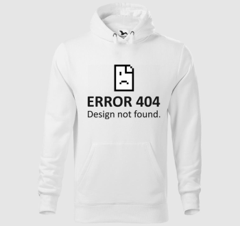 Error 404 Design Not Found kapucnis pulóver