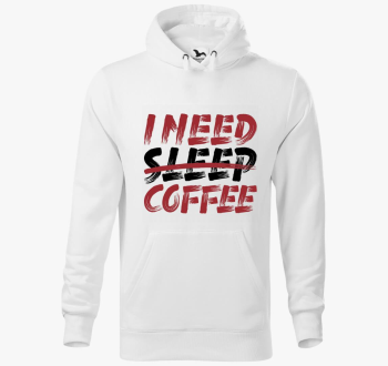 I need coffee kapucnis pulóver