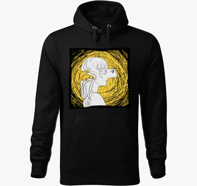 Szétcsúszva kapucnis pulóver