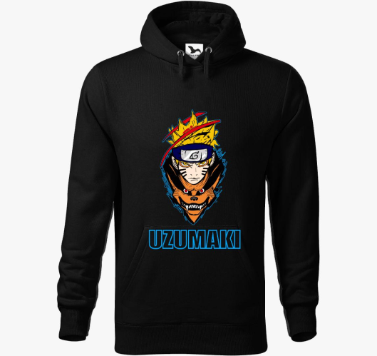 Uzumaki kapucnis pulóver
