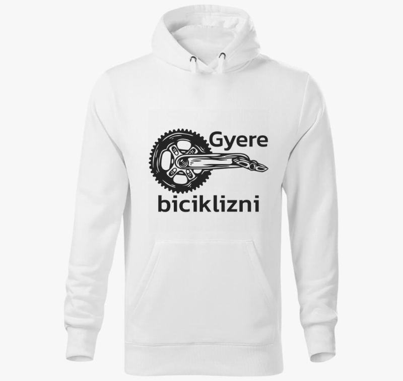 Gyere biciklizni kapucnis pulóver