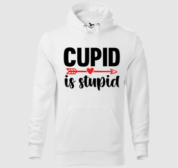 Cupid is stupid kapucnis pulóver