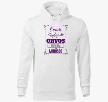 Megbízható orvos kapucnis pulóver