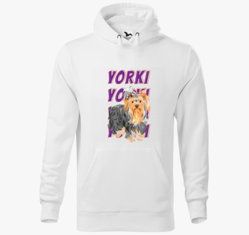 Yorki mintás kapucnis pulóver