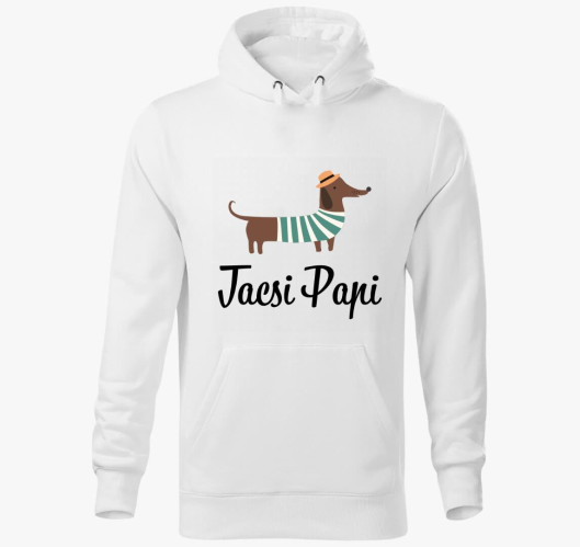 Tacsi papi kapucnis pulóver