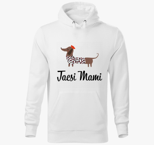 Tacsi mami kapucnis pulóver