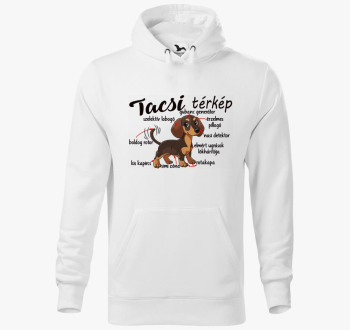 Tacsi részei, tacsi térkép kapucnis pulóver