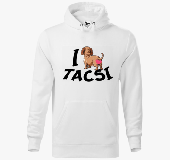 Tacsi I love tacsi kapucnis pulóver