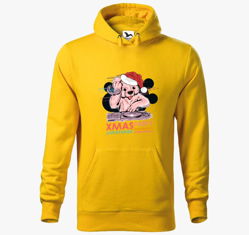 Karácsonyi buli medve kapucnis pulóver