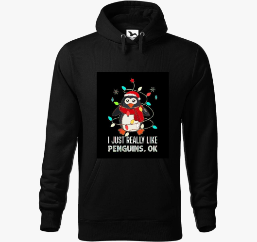 Bírom a pingviniket kapucnis p...