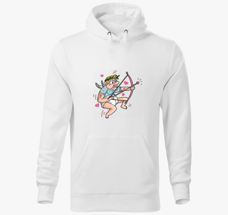 Cupidó kapucnis pulóver