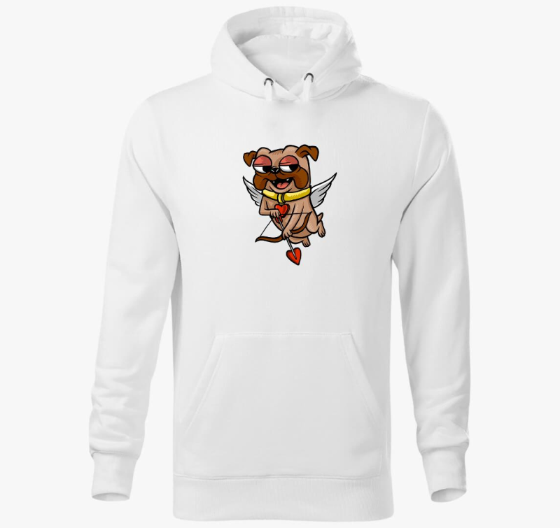 Cupidó kutya kapucnis pulóver