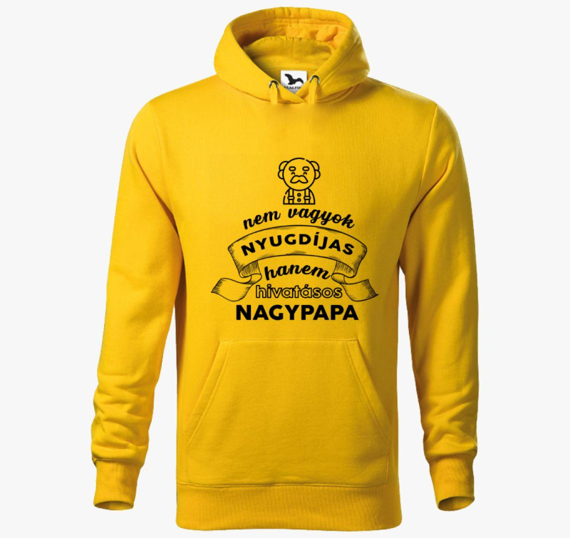 Nem vagyok nyugdíjas kapucnis pulóver