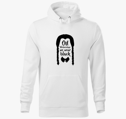 Wednesdays we wear black kapuc...