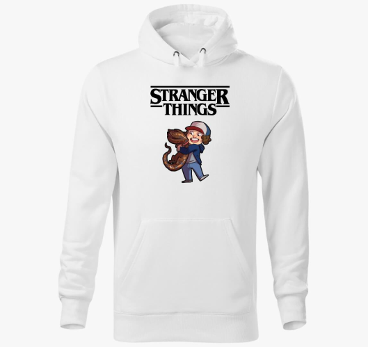 Dustin és Demodog kapucnis pul...