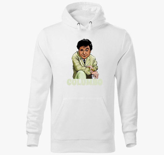 Columbo art kapucnis pulóver