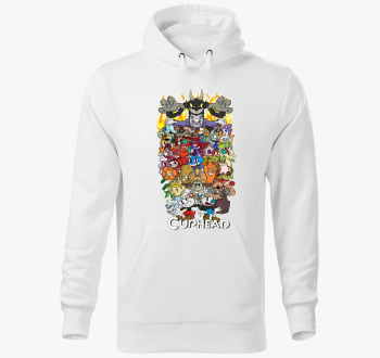 Cuphead karakterek kapucnis pulóver