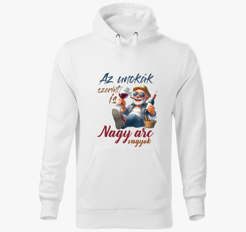 Nagy arc vagyok kapucnis pulóver