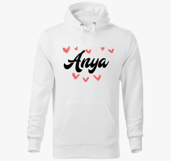 Anya szívecskés kapucnis pulóver