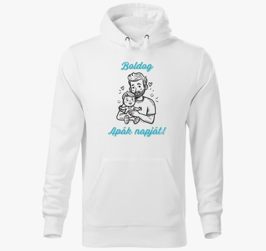Boldog apák napját kapucnis pu...