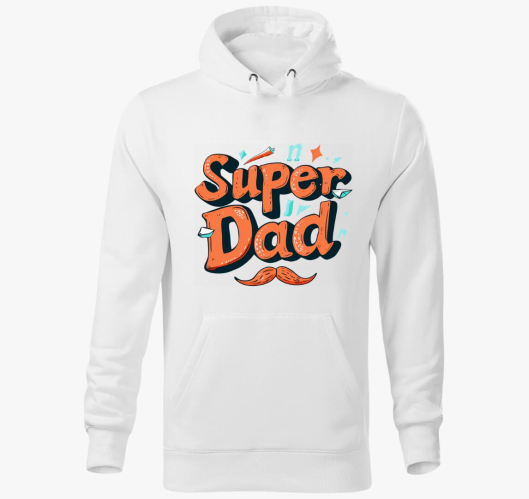 Szuper apuka kapucnis pulóver