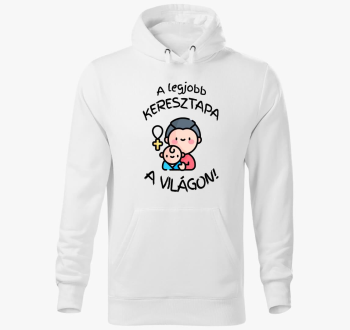 A legjobb keresztapa a világon kapucnis pulóver