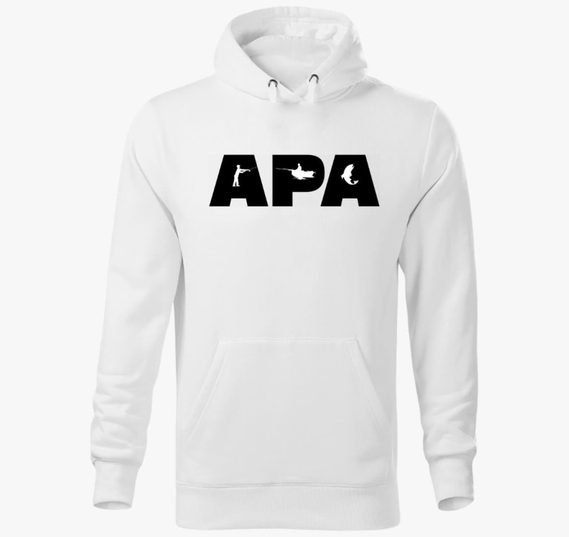 Apa horgászos kapucnis pulóver 