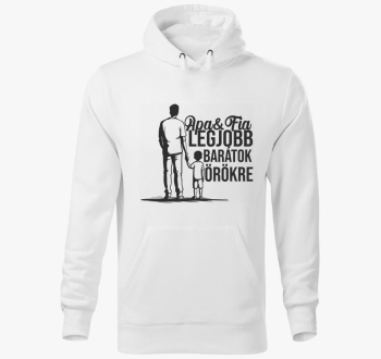 Apa & Fia legjobb barátok kapucnis pulóver