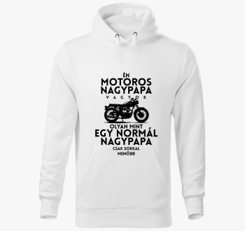 Motoros Nagypapa Vagyok kapucnis pulóver