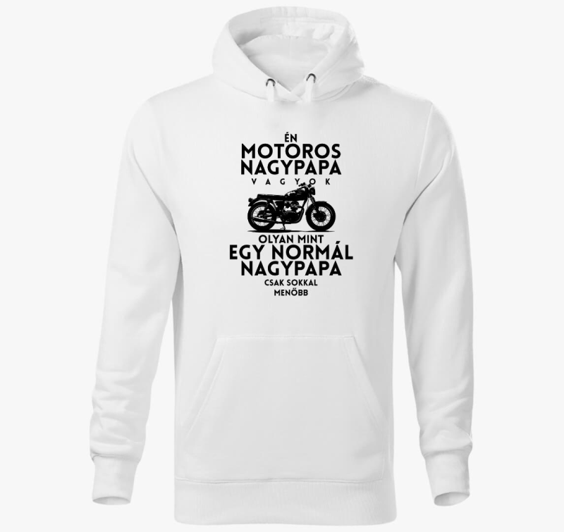 Motoros Nagypapa Vagyok kapucnis pulóver