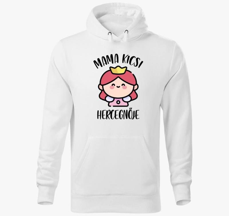 Mama kicsi hercegnője kapucnis pulóver