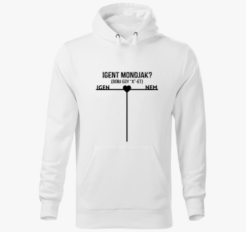 Igent mondjak ? kapucnis pulóver