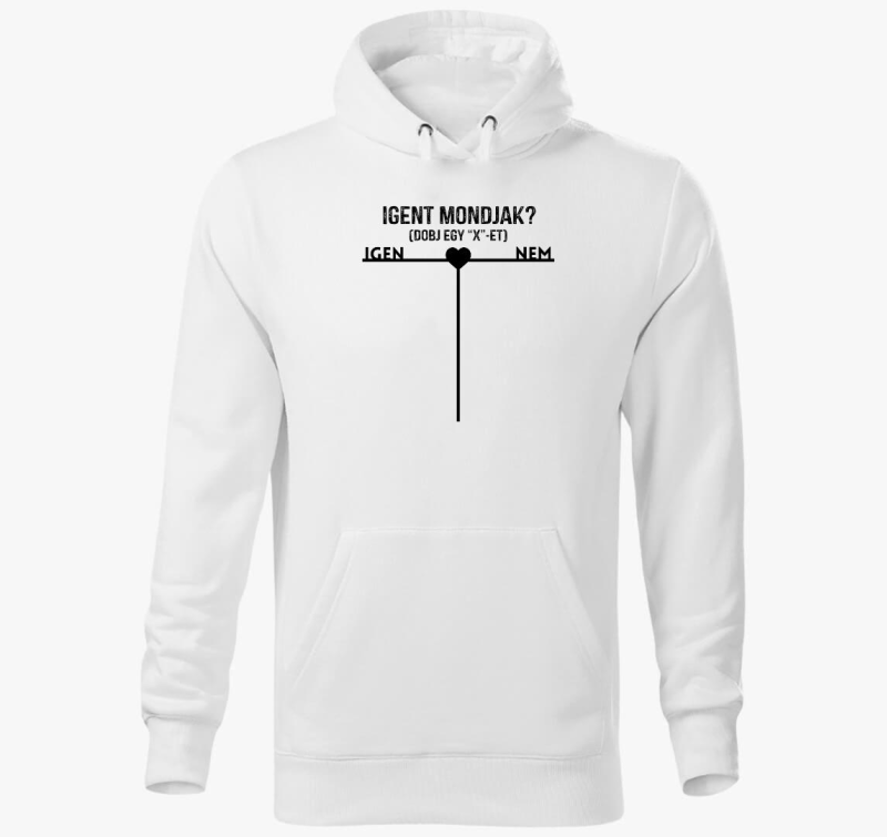 Igent mondjak ? kapucnis pulóver