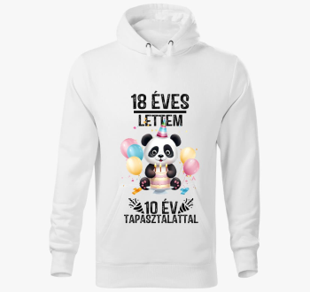 18 éves lettem 10 év alatt kapucnis pulóver