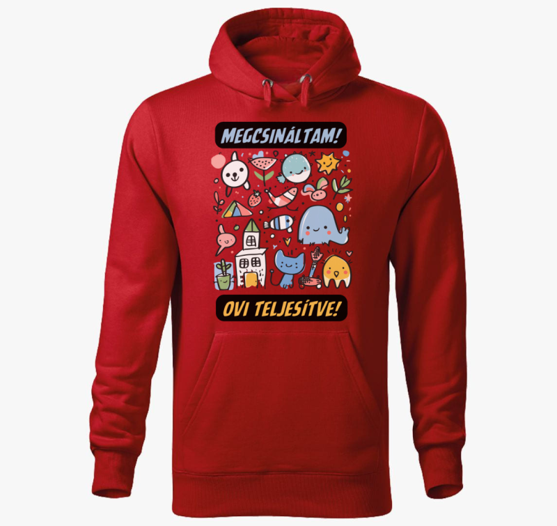 Ovi teljesítve kapucnis pulóver
