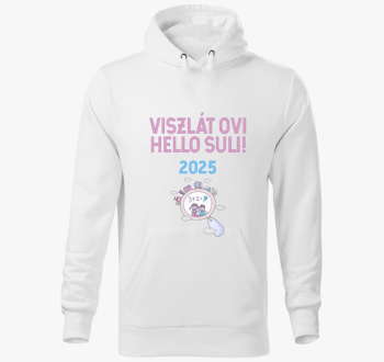 Viszlát ovi, hello suli 2025 kapucnis pulóver