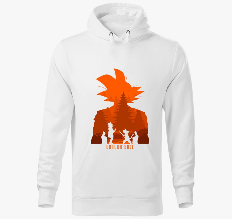 Goku sziluett kapucnis pulóver