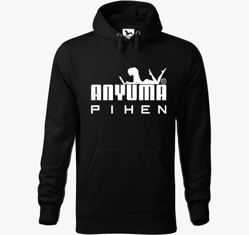 Anyu ma pihen mintás 2 kapucnis pulóver