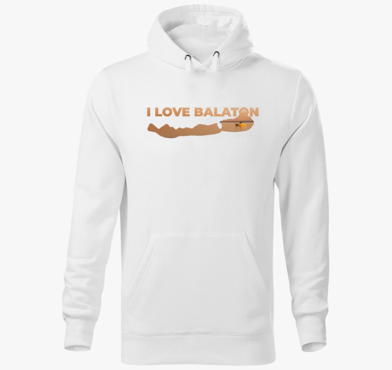 I Love Balaton kapucnis pulóver