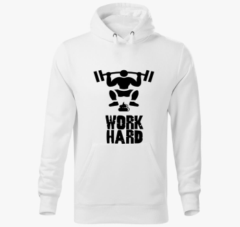 Work Hard kapucnis pulóver