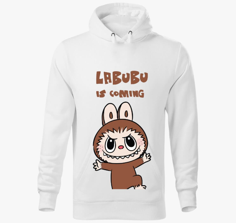 Labubu is coming kapucnis pulóver