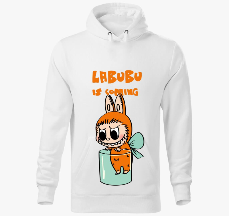 Labubu érkezik kapucnis pulóver