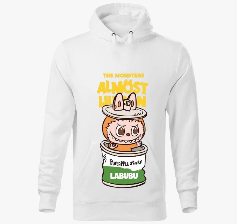 Konzerv labubu kapucnis pulóver