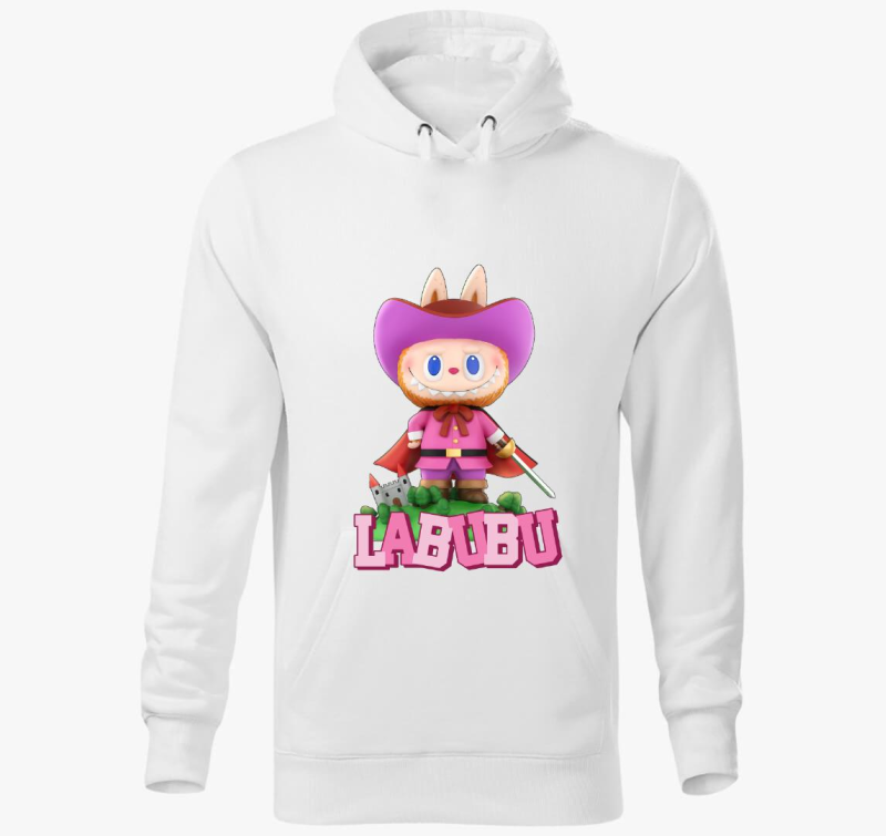 Muskétás labubu kapucnis pulóver 